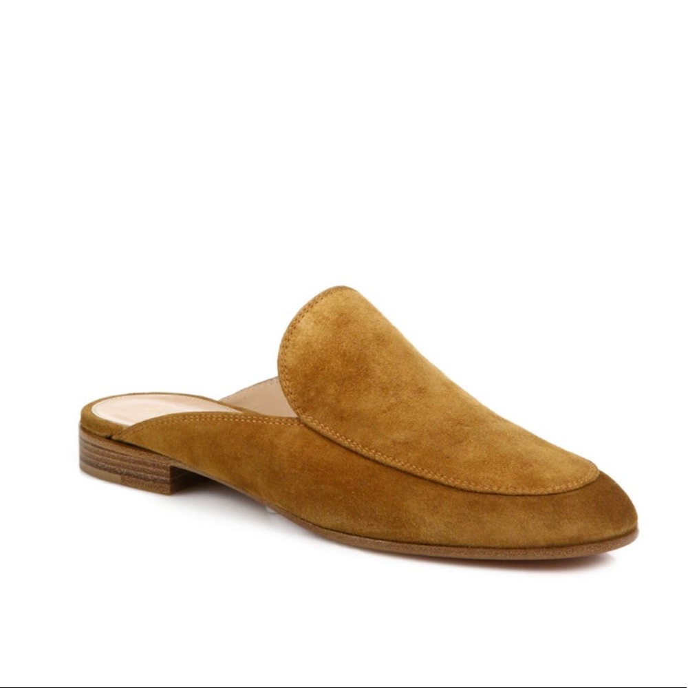 Gianvito Rossi Suede Loafer Slides